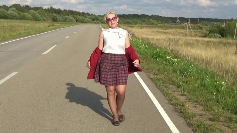 Nylon-Heels: Stile da lavoro- donna sexy
