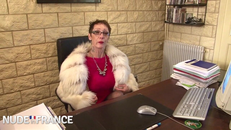 Nude in France: Slutty old bitch with piercings fucks young pervert