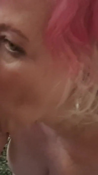 Ahegao Mature Slut Drools While Licking Throbbing Cock