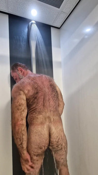 Hairy Jack Taking a Shower