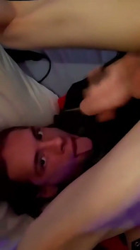 Loona Shemale Trans Stroke a Cumshot on Her Face Come Se This Little Bitch Cum on Herself