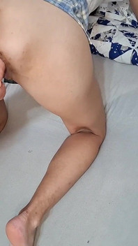 Double Penetration of a Tiny Teen's Pussy Beautiful Ass