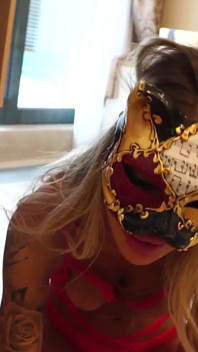 Beautiful Kitty Monika fox gives a blowjob