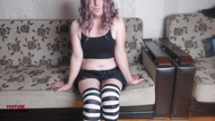 Kitty_Cross: Velký zadek BBW Shemale Big Booty Bubble Butt White Skin...