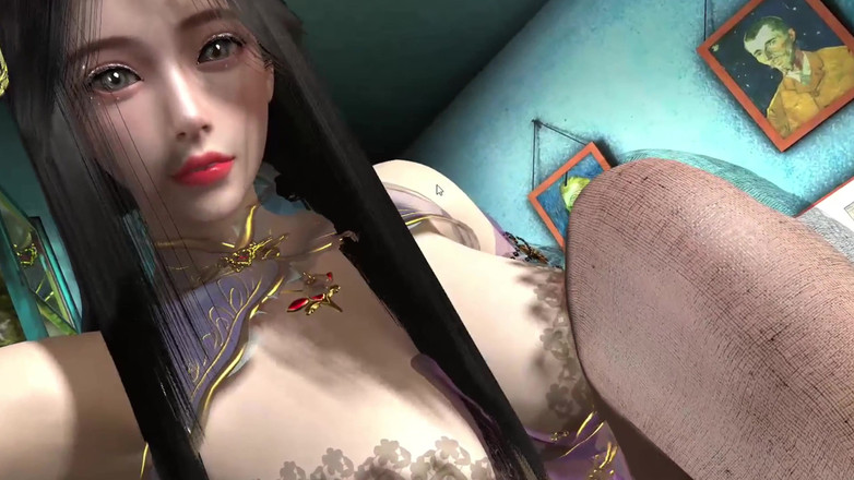 Why fuck so hard: 3D heiße stiefschwester neckt ihren stiefvater mit großem schwanz, um...