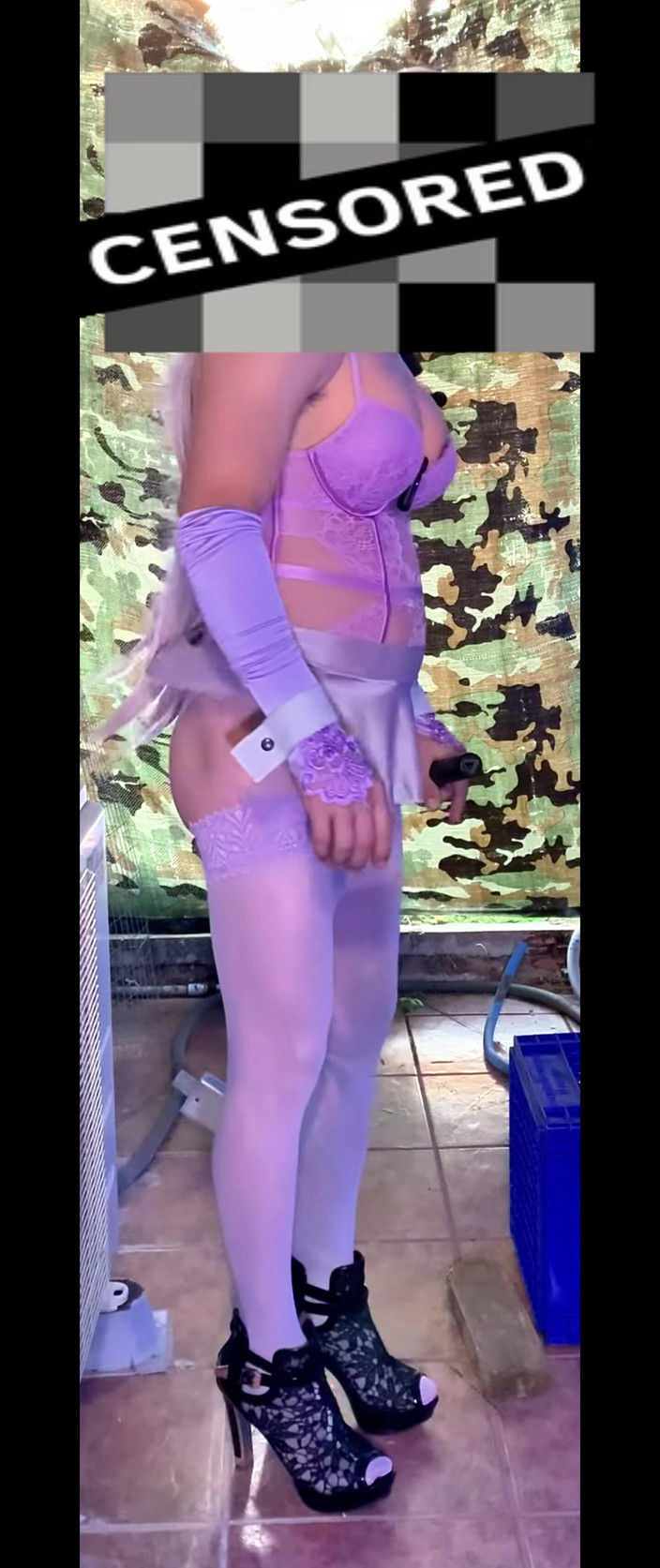 Benito414: Transsexuelle, beau cul en lingerie, bas