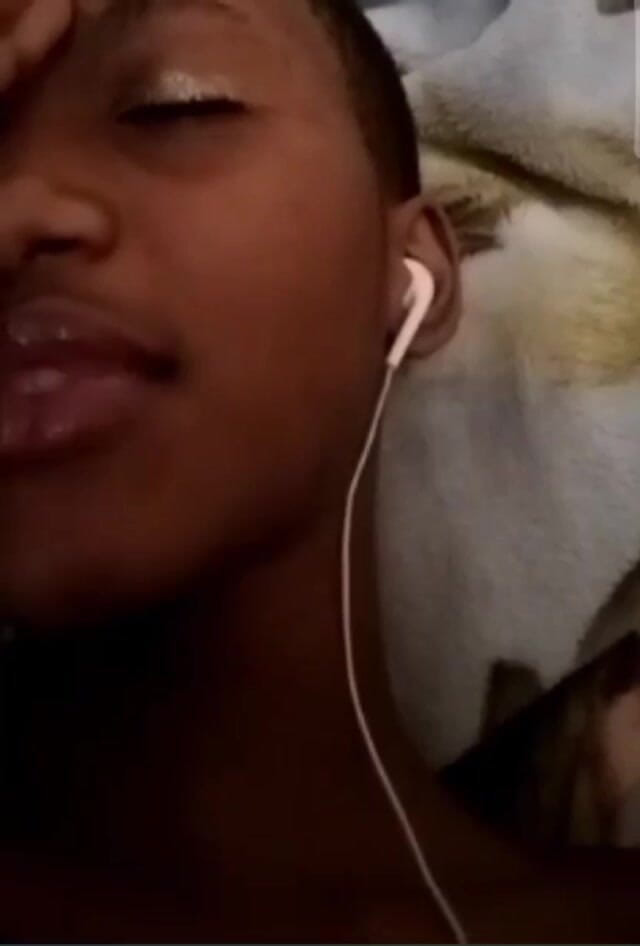 Me and my new slut: Ebony Horny Girl Masturbating with Her BF on Video Call,...
