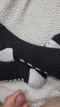 Cum on Nike Elite Socks