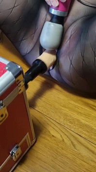 Julie Cunningham Fucked by a Machine While Wearing Black Pantyhose