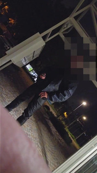 Otro guardia de seguridad se acerca y está convencido