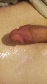Fresh Cumshots Pooling and Still Full Hard Erect Clitty