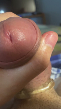 Admiring a Big Thick Cut Cock