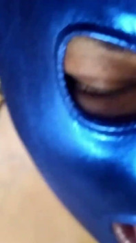Wife practicing to suck three cocks in Gloryhole