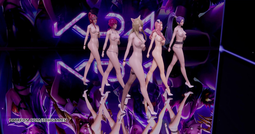 3D-Hentai Games: Somi - What you waiting for naked dance Ahri Akali Kaisa...