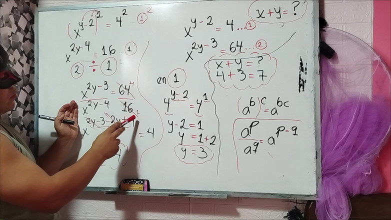 Rosaroja: 25 Algebra: Calculate X Sexual Mathematics