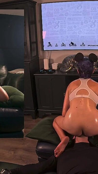 Dildo gag gamer flicka