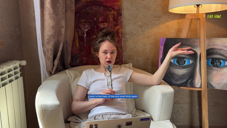 Kira Stone: 被剥夺了肛门处女之身。怎么做到的？什么时候？你感觉怎么样？屁股里插黄瓜？