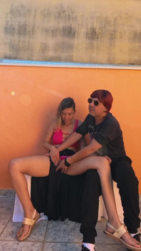A Meeting Between a Slut and a Blind Man in the Square.