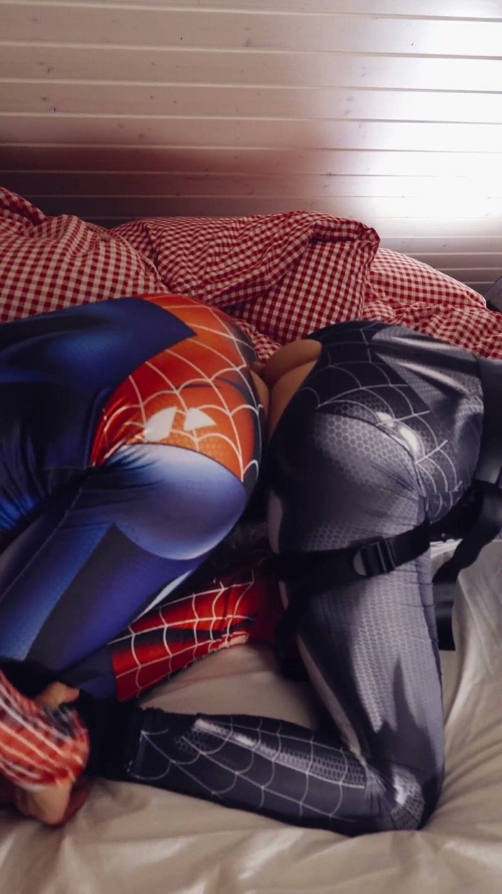 Hottest pleasure: Anal Creampie for Spider Girl - Anal Cleanup, Pegging, 3 Cumshot's and...