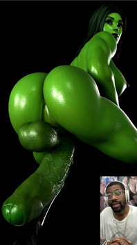 This Futa Cock Milky Breast Ass She-hulk Twerking Animation Is Better Than the Original