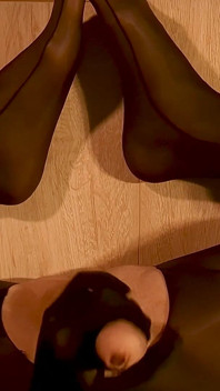 Thick Cum on My Black Silk Tights