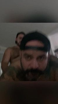 Hairy Bear Wrecks Thick Tattooed Cub Bareback Doggy