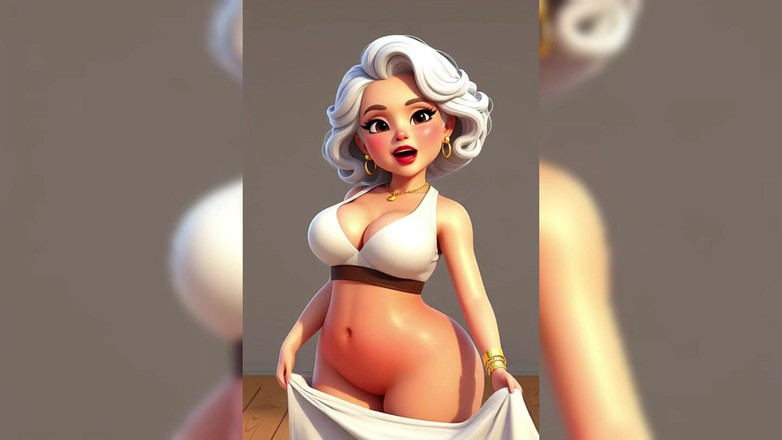 AI Porn: Анимация бабушки топлес