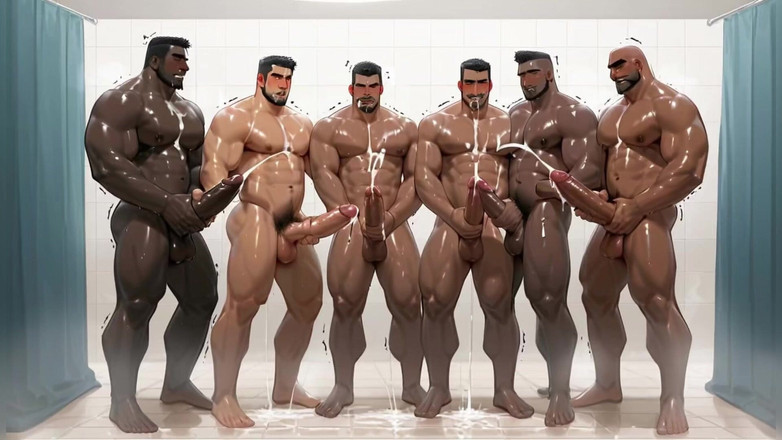 Twin007: Grup eşcinsel göt sikişi