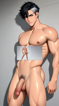 Pretty Soft Alt Boy Jerking with Thick Zucchini Twist Standing