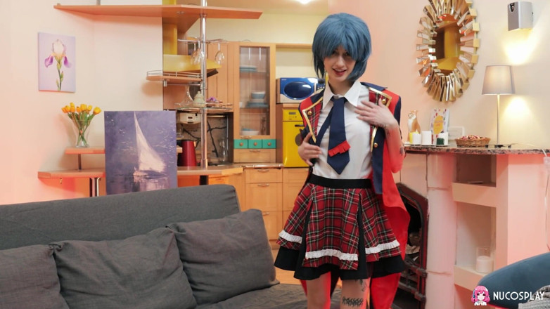 Nu Cosplay: La piccola figa dai capelli blu sasha paige ama scopare...
