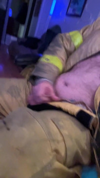Quick Cum in Firefighter Gear