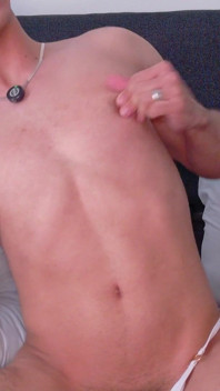 Rubbing My Nipples with Saliva