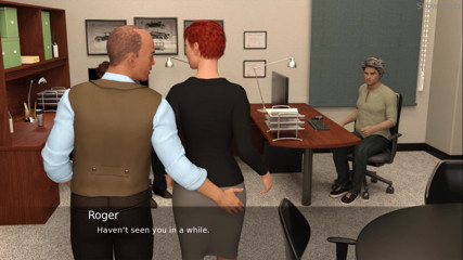 Porny Games: Project hot wife - Getting some attention at work  (45)