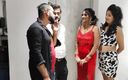 Bollywood porn: Dos parejas hicieron cuarteto y hicieron una gran sesión swinger