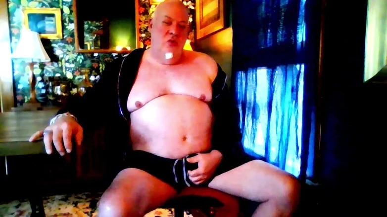 beardaddychub: Bear Jerks on Webcam with Maskulo Jock on