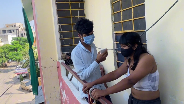 Indian Teen Girl's: Hermanastro de sexo al aire libre y hermanastra fuera de...