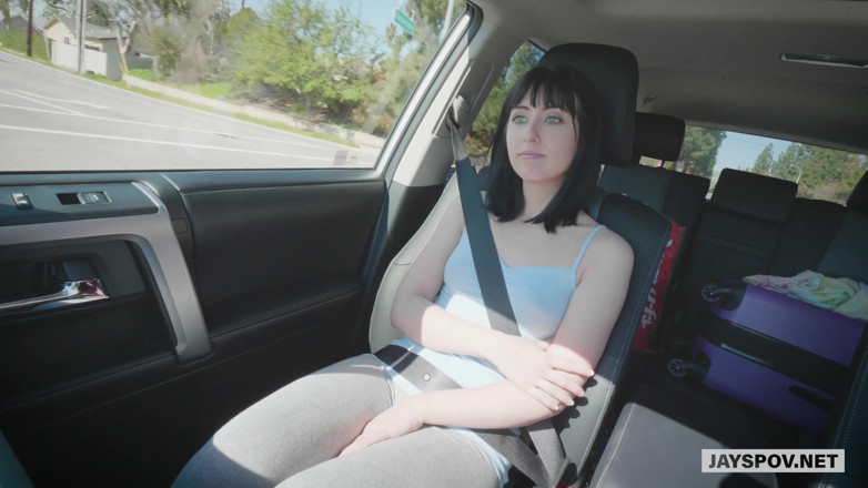 JAYS POV: Horny Teen Newcomer Daphne Dare Face Fucking Blowjob