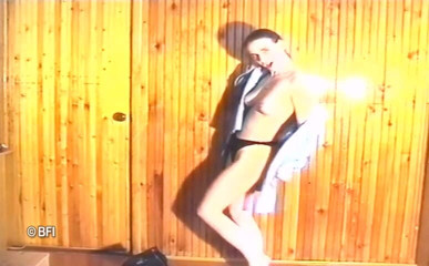 Hardcore Lovers: Vintage stripping brunette, solo at her home but horny and...