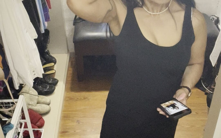 AsianGoddess: Locker Room Cam: the Little Black Dress