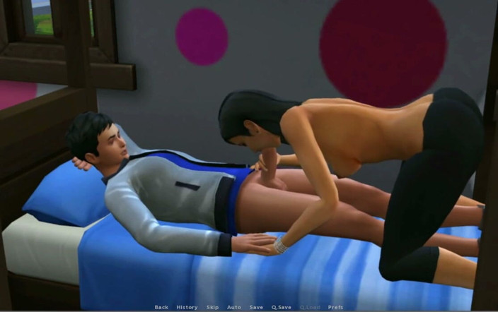 XXX Games Bunk: Insimology - Gameplay -roleplay - Desi Cosplay Teen Gives Blowjob to Her Stepbrother