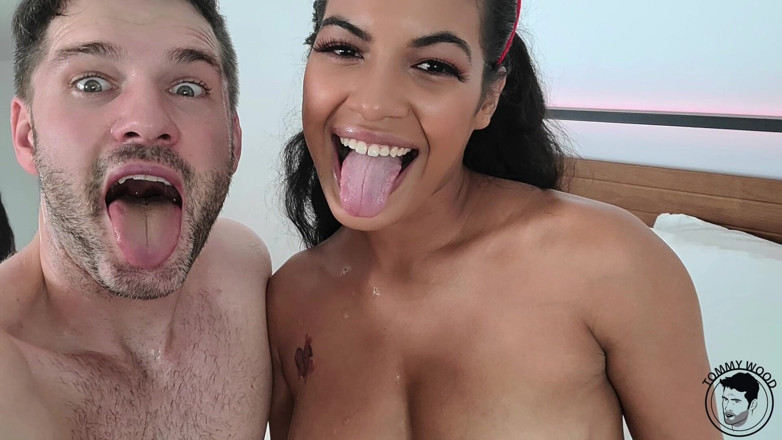 Tommy Wood XXX: Christmas Sex with Sexy Ebony Pornstar Maya