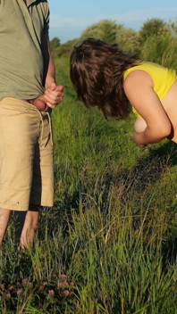 Outdoors. Risky Sex with a Random Nymphomaniac Stranger