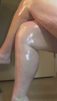 Filming my own feet.