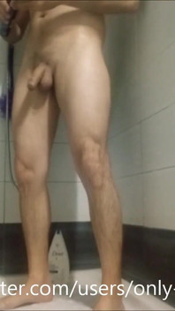 Shaving Cock and Asshole in The Shower