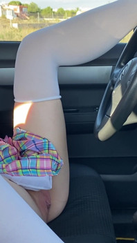 Naughty Time in My Car Parked on the Beach!