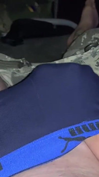O cara, enquanto estava no acampamento, decidiu largar o peso