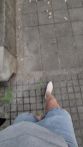 Taiwancdgirl: Shemaletingxuan masturbuje v parku, sexy kalhoty a krásné nohy