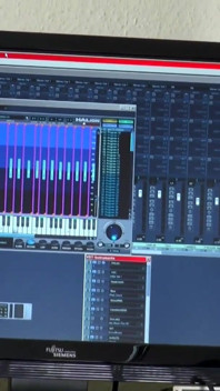 Hot blonde seduces guy in recording studio and got her pussy fucked hard