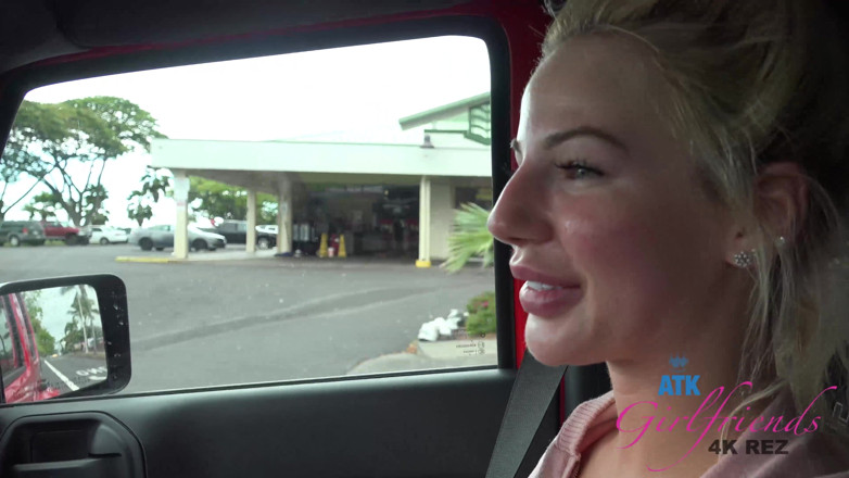 ATK Fans (Girlfriends): Small tits blonde teen on the beach