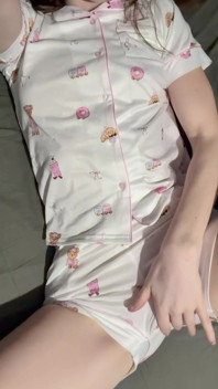 Rubbing Myself Thru My Cute Pjs